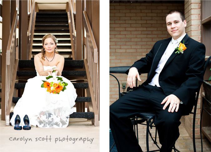 orange bouquet raleigh wedding photographer
