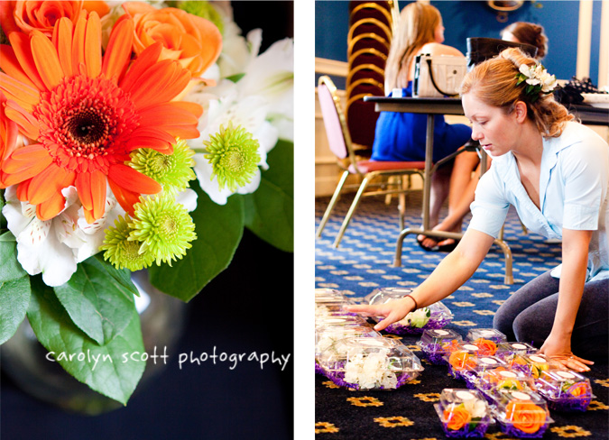 orange bouquet raleigh wedding photographer