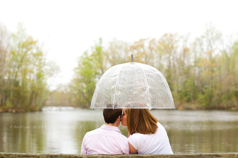 Rainy engagement session Rainy engagement session