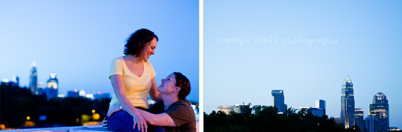 uptown Charlotte engagement photographer Charlotte engagement photographer