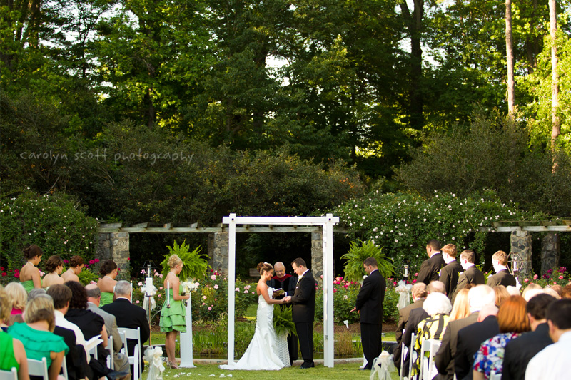 Raleigh rose garden wedding ceremony Raleigh rose garden wedding ceremony