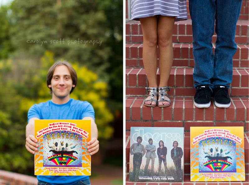 Beatles Doors themed engagement session