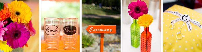 rainbow wedding details