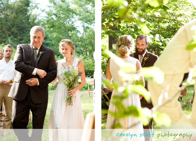 farm wedding ceremony