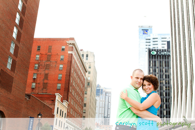 raleigh downtown engagement photography