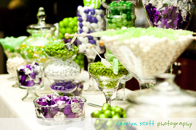 purple and green candy bar