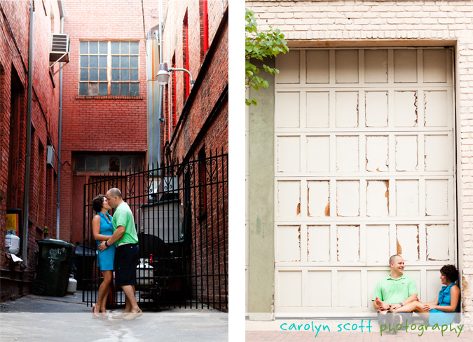 downtown raleigh engagement photographs