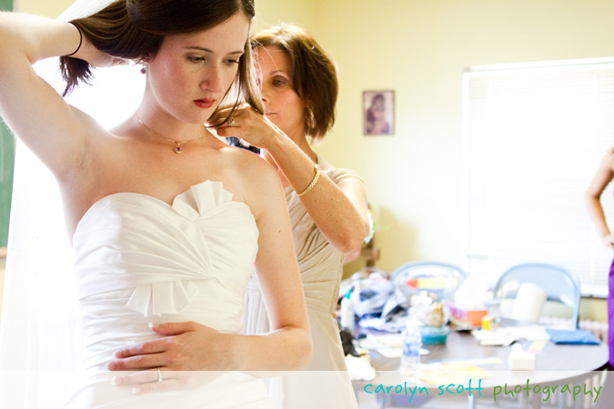 bride getting ready