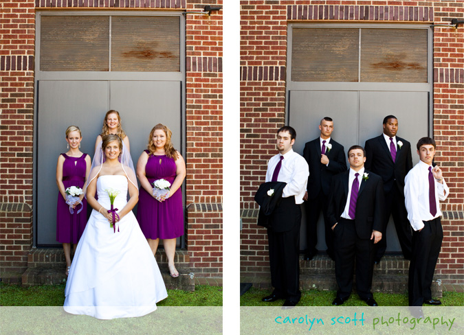 bridal party in sangria bridal party in sangria