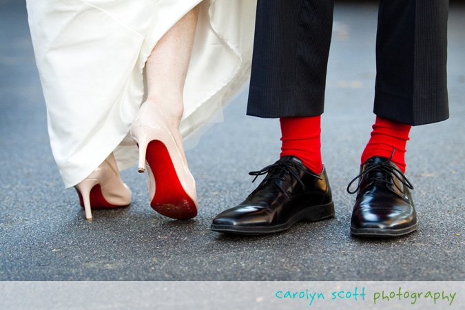 red socks and shoes wedding