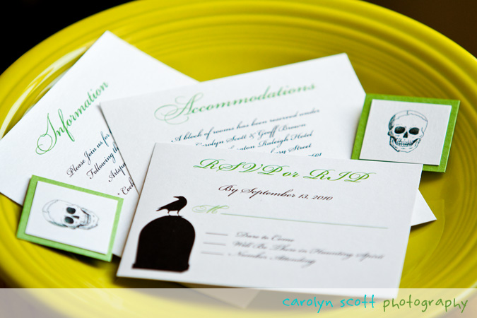 halloween wedding invitations