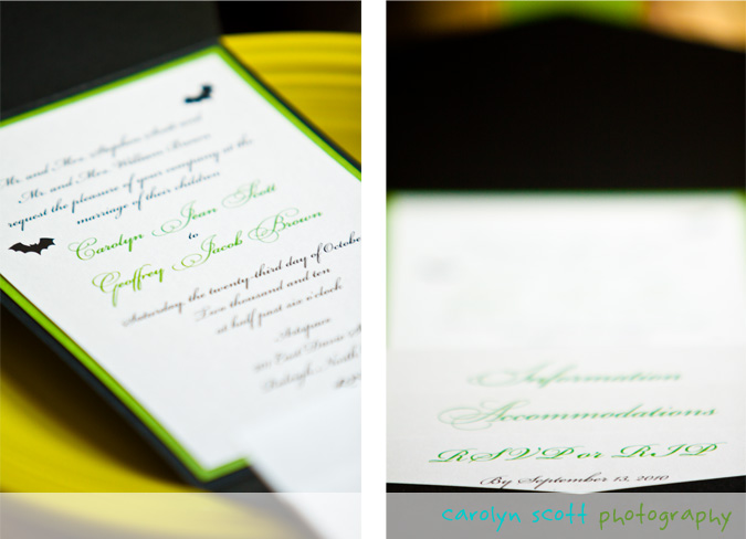 halloween wedding invitations