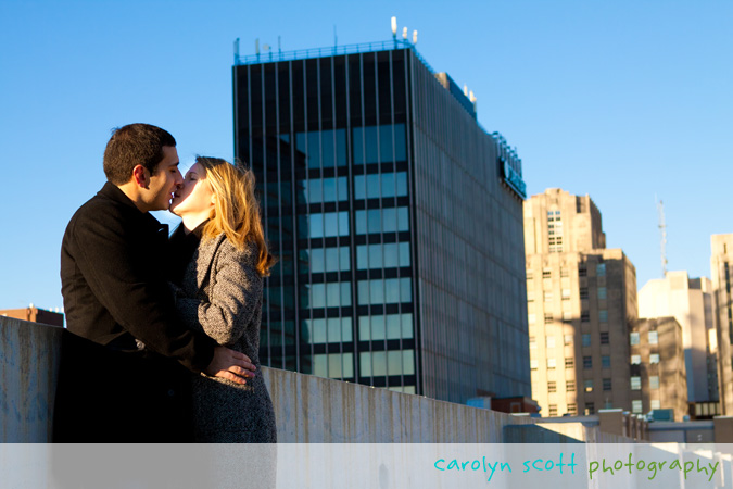 downtown raleigh engagement session