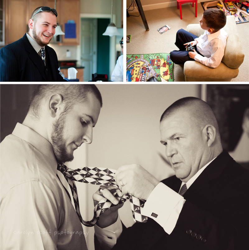 groomsmen getting ready