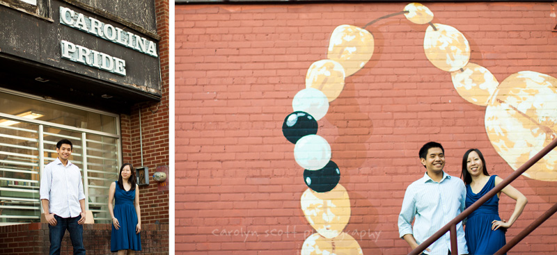 Chapel Hill engagement portraits