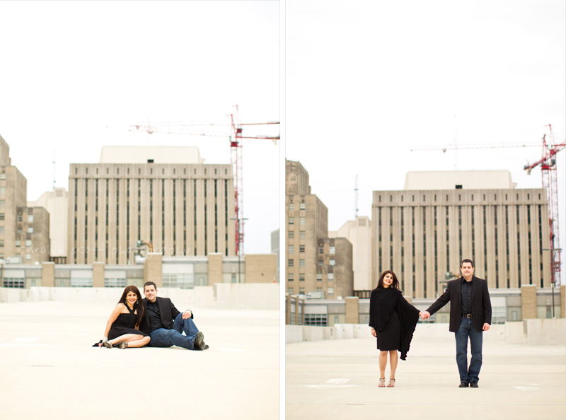 Downtown Raleigh engagement session