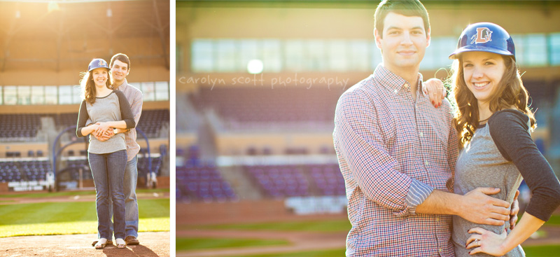 durham bulls stadium engagement pictures