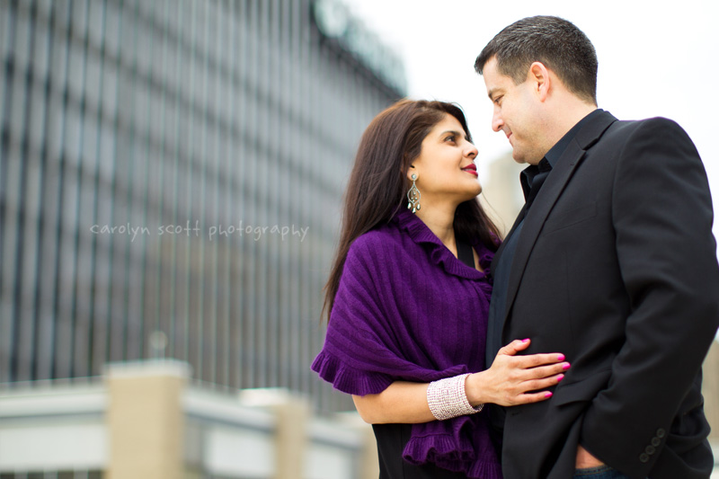 Downtown Raleigh engagement session