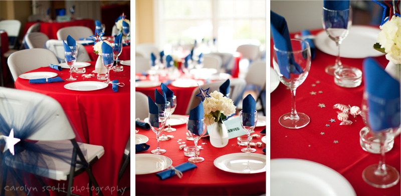 Patriots themed wedding