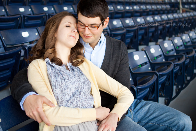 Baseball engagement portraits