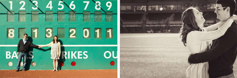 sports themed engagement session