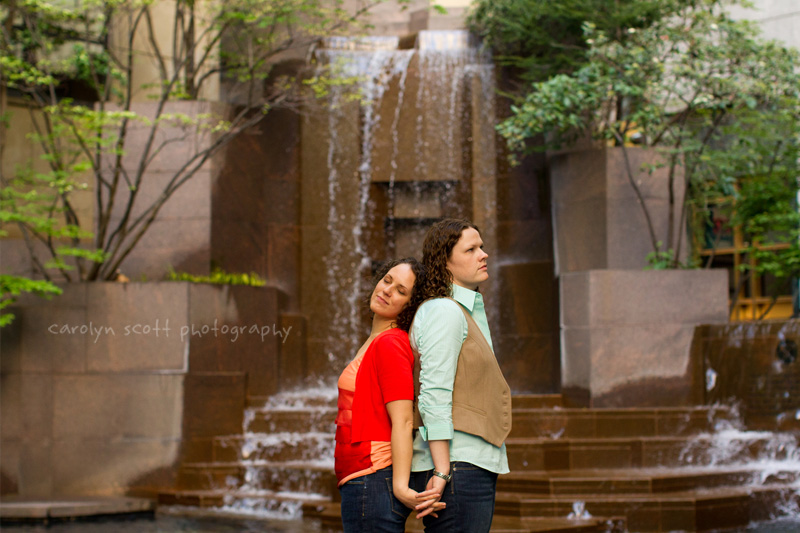 Downtown Charlotte engagement session