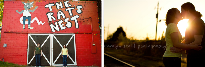 Downtown Charlotte engagement session