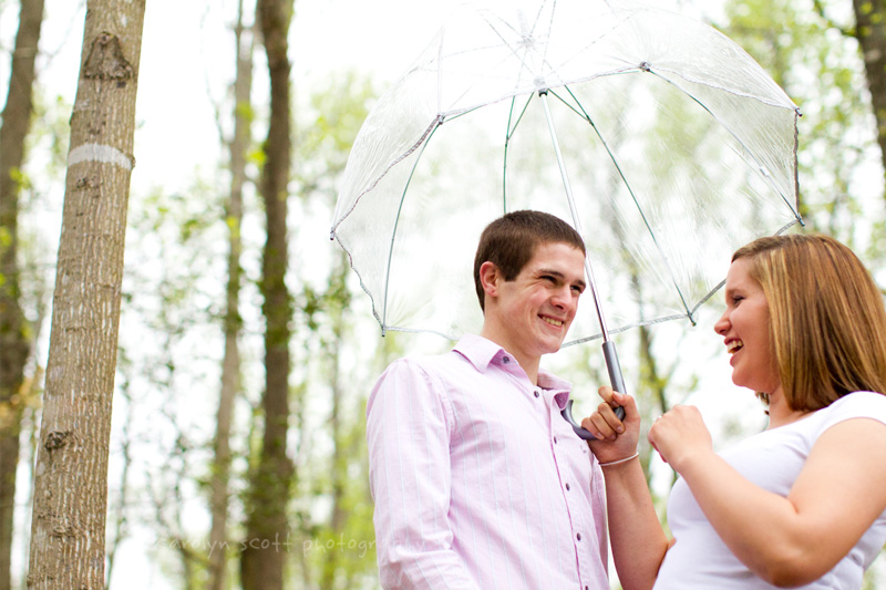 umbrellas engagement session