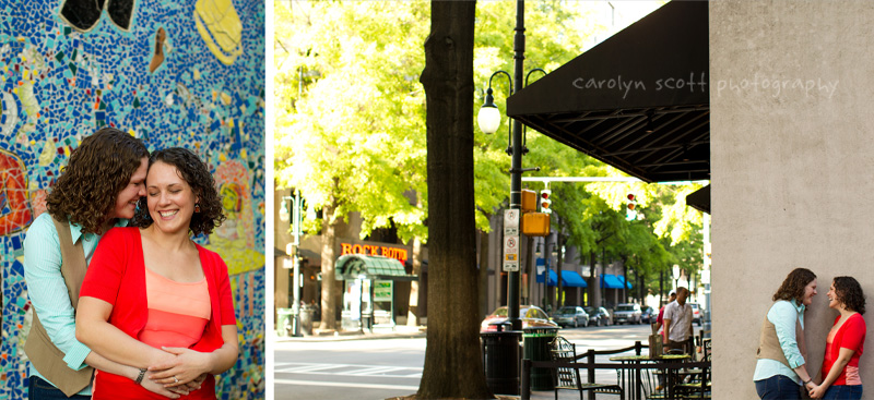 uptown Charlotte engagement photographer Charlotte engagement photographer