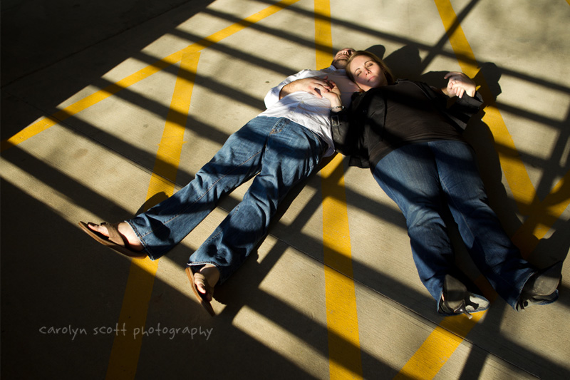 Parking Garage engagement session