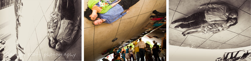 Engagement pictures at the Bean