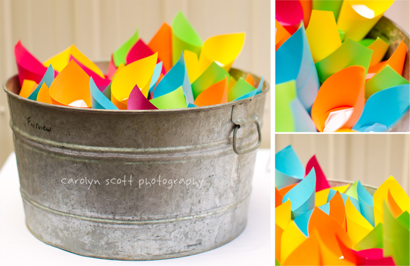 colorful wedding details