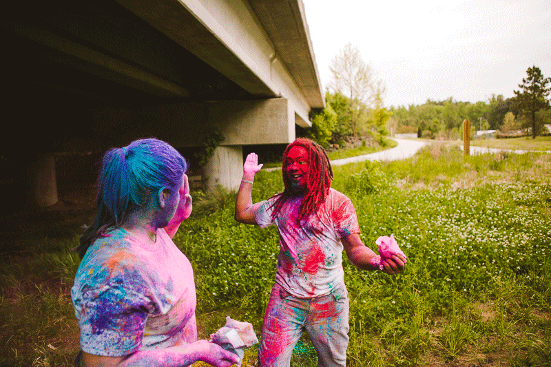 cooking and holi powder engagement session (8)