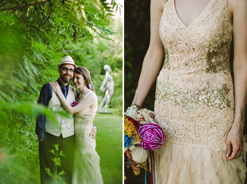 outdoor wedding at Griffis Sculpture Park upstate New York (20)