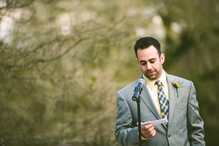 Reading during wedding ceremony