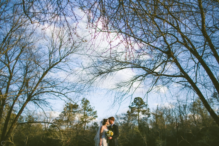 Bride and groom portrait