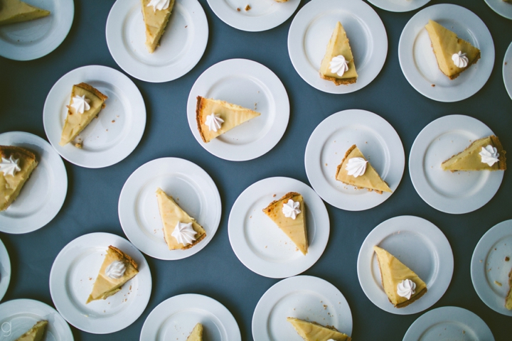 Cheesecake at wedding