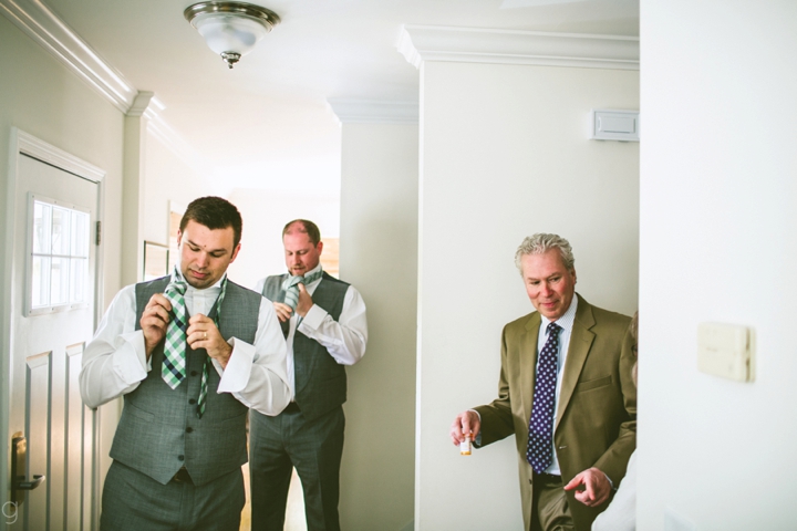 Groomsmen getting ready