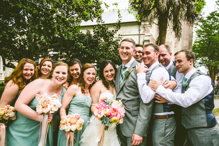 Wedding party Sullivan's Island SC