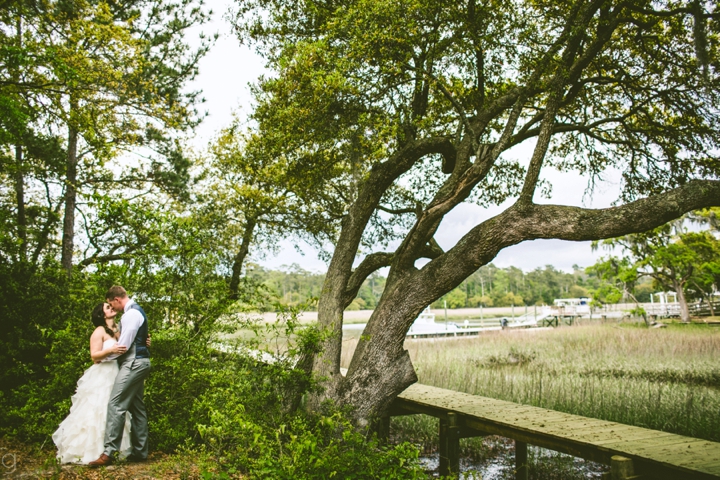 Bride and groom portrait South Carolina