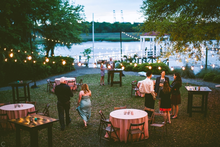 Outdoor reception setup