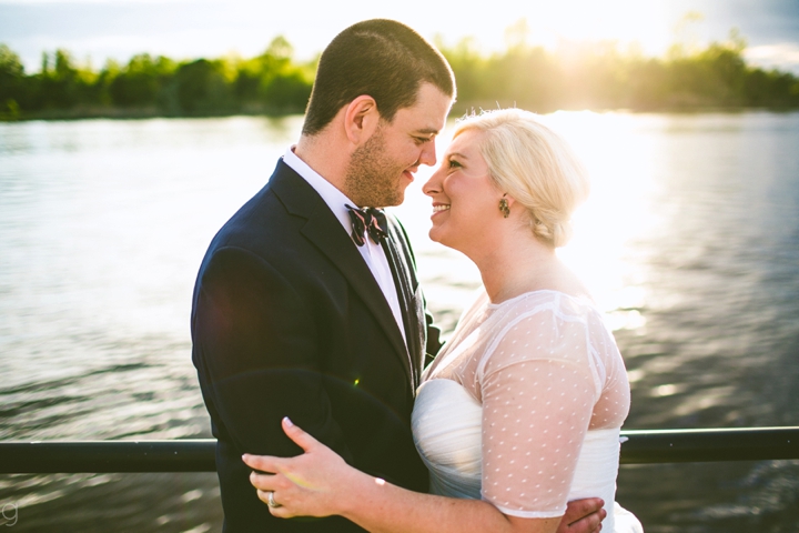 Riverwalk couple portrait