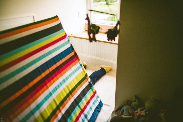 striped play tent