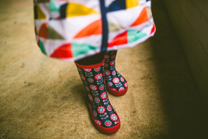 girl rainboots