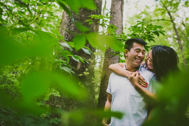 engagement session in the eno