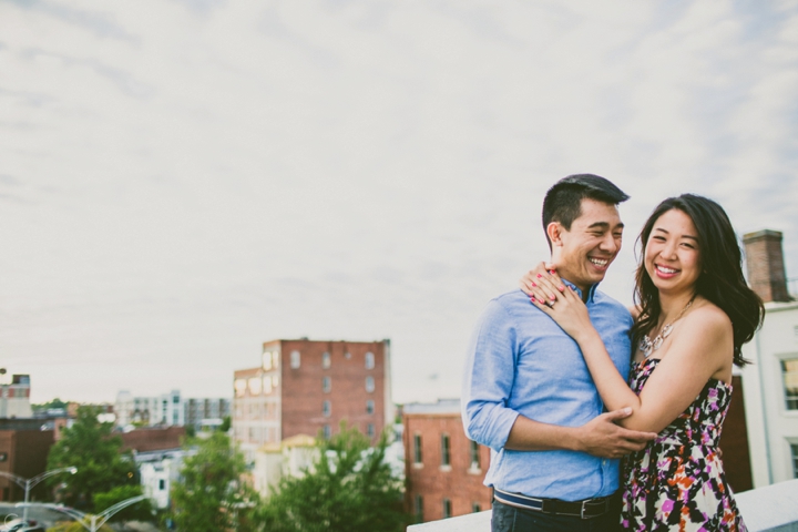 downtown durham engagement session