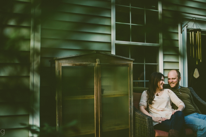 Couple sitting on bench