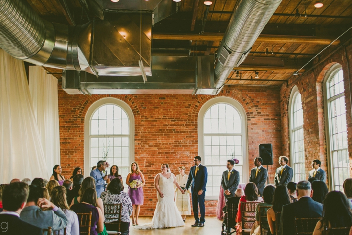 Wedding ceremony at the cotton room