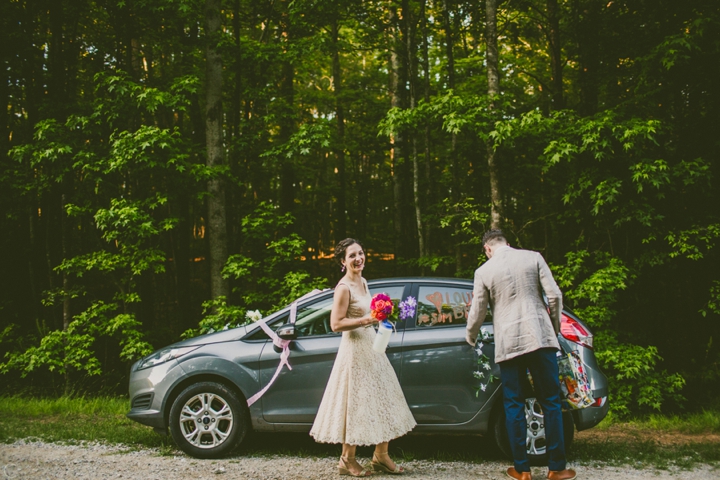 Wedding getaway car