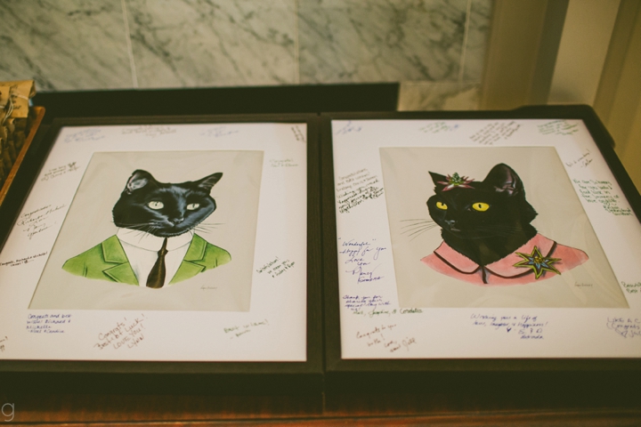 Cat signature guest book